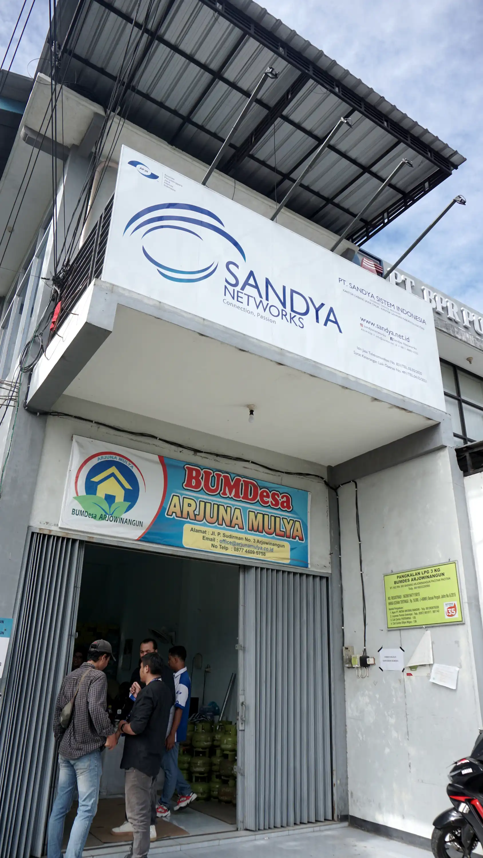 Tampak depan kantor layanan Sandya di Pacitan