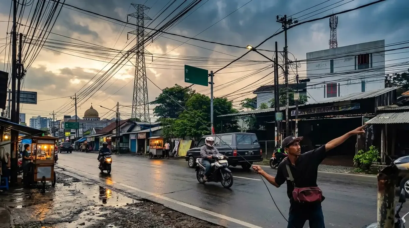 Pekerjaan jaringan di kawasan perkotaan